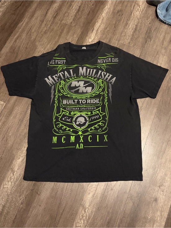 Metal Mulisha Other - Lime Green Metal Mulisha Built To Ride Tee